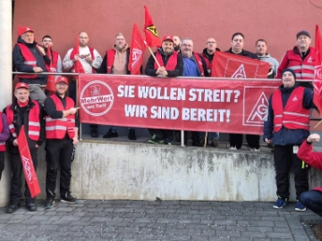Der Streik ist Notwehr, die Belegschaft bleibt stabil!