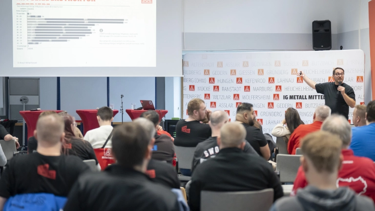 Vom 7. bis 9. November 2025 trafen sich engagierte Kolleginnen und Kollegen der IG Metall Mittelhessen in der ver.di-Bildungsstätte Gladenbach, um gemeinsam die Zukunft zu gestalten.