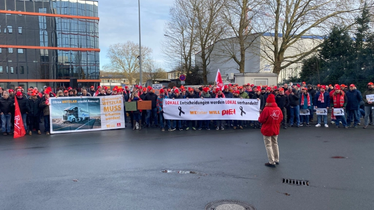 Demonstration bei Continental in Wetzlar